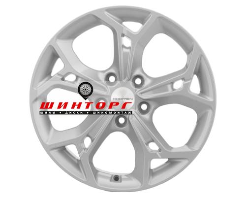 Купить диски Khomen Wheels 7x17/5x114,3 ET45 D66,1 KHW1702 (Teana/X-trail) F-Silver от производителя Khomen Wheels в Казани