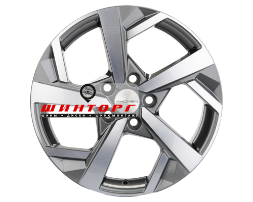 Купить диски Khomen Wheels 7x17/5x112 ET43 D57,1 KHW1712 (Karoq/Octavia/Passat/Tiguan) Gray-FP от производителя Khomen Wheels в Казани