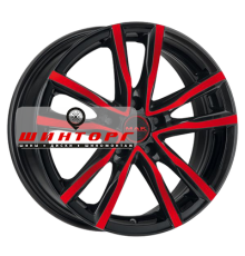 MAK 7x17/5x114,3 ET40 D76 Milano Black Red Face