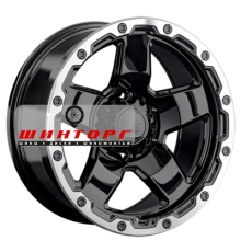 LS 9,5x18/6x139,7 ET5 D106,1 1371 BKL (конус, Колпак+лого)