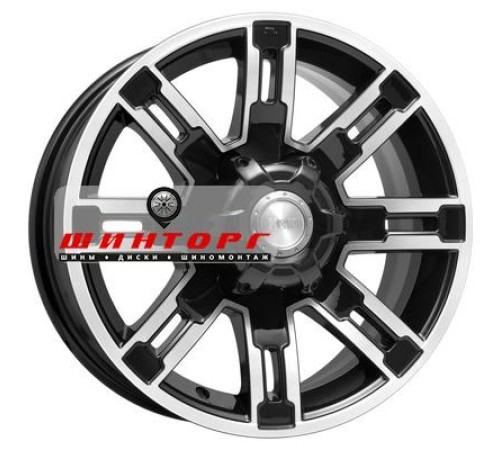 Купить диски K&K 7,5x16/6x139,7 ET30 D100,1 Полюс (КС609M) Алмаз черный от производителя K&K в Казани