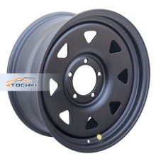 Off-Road Wheels 8x18/5x139,7 ET20 D110 УАЗ, ГАЗ Соболь, Dodge Ram 1500 Черный матовый (треуг. мелкий)