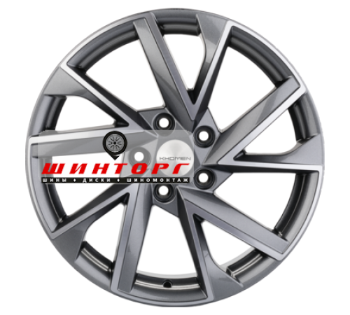 Купить диски Khomen Wheels 7x17/5x114,3 ET45 D67,1 KHW1714 (CX-5/i40/X-Trail) Gray-FP от производителя Khomen Wheels в Казани