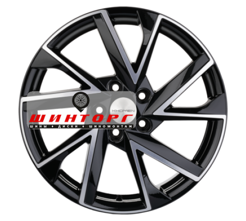 Купить диски Khomen Wheels 7x17/5x114,3 ET45 D60,1 KHW1714 (Changan/Geely/Lexus/Toyota) Black-FP от производителя Khomen Wheels в Казани