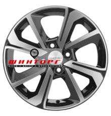 Khomen Wheels 6x15/4x100 ET46 D54,1 KHW1501 (Rio/Solaris) Black-FP