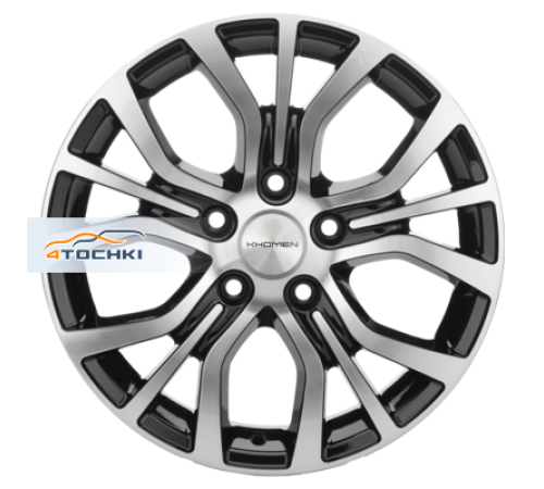 Купить диски Khomen Wheels 6,5x16/5x114,3 ET45 D67,1 KHW1608 (Huyndai/Mazda) Black-FP от производителя Khomen Wheels в Казани