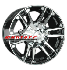 LS 8x17/6x139,7 ET36 D100,1 558 BKF (конус, Колпак+лого)