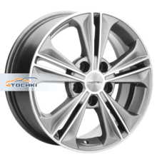 Khomen Wheels 6x16/5x112 ET50 D57,1 KHW1603 (Jetta) G-Silver-FP