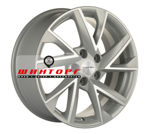 Купить диски Khomen Wheels 7x17/5x108 ET50 D63,3 KHW1714 (Kuga/Focus) F-Silver-FP от производителя Khomen Wheels в Казани