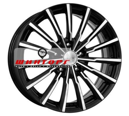 Купить диски K&K 7x17/5x100 ET48 D56,1 Акцент (КС562) Алмаз черный от производителя K&K в Казани
