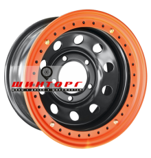 Off-Road Wheels 8x16/5x150 ET-3 D113 Тойота Ленд Крузер 100 Черный с бедлоком (оранжевый)