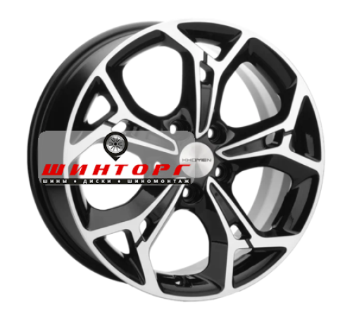 Купить диски Khomen Wheels 7x17/5x114,3 ET37 D66,5 KHW1702 (Jolion) Black-FP от производителя Khomen Wheels в Казани