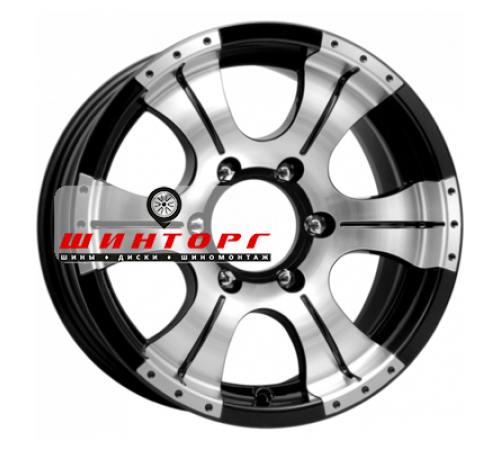 Купить диски K&K 7x15/5x139,7 ET-5 D108,5 Байконур (КС473) Алмаз черный от производителя K&K в Казани