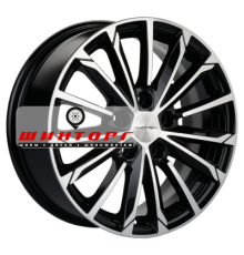 Khomen Wheels 6,5x16/5x112 ET50 D57,1 KHW1611 (Octavia/Golf/Jetta) Black-FP