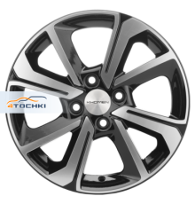 Khomen Wheels 6x15/4x100 ET48 D54,1 KHW1501 (Rio/Solaris) Black-FP