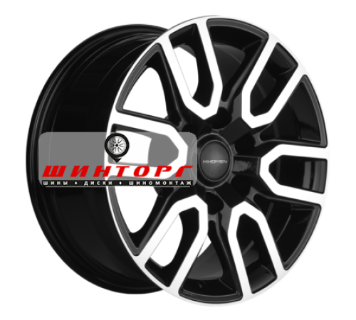 Купить диски Khomen Wheels 8x17/6x139,7 ET25 D106,1 KHW1723 (LC Prado/Lexus GX) Black-FP от производителя Khomen Wheels в Казани