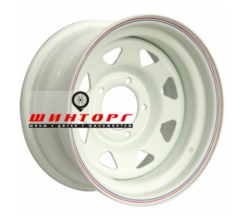 Купить диски Off-Road Wheels 8x15/5x139,7 ET-19 D110 УАЗ (треуг. мелкий) Белый от производителя Off-Road Wheels в Казани