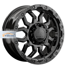 LS 8x17/5x150 ET45 D110,1 1285 BK (конус, Колпак+лого)
