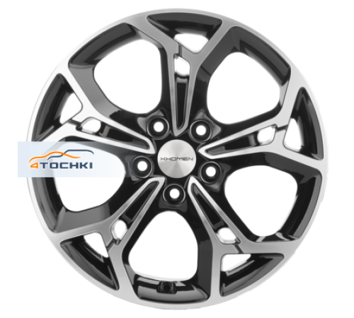 Купить диски Khomen Wheels 7x17/5x114,3 ET45 D66,1 KHW1702 (Teana/X-trail) Black-FP от производителя Khomen Wheels в Казани
