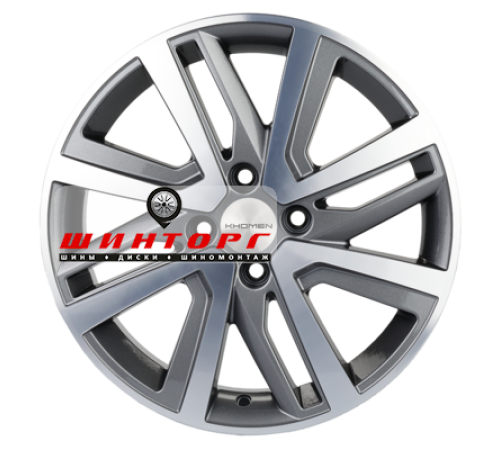 Купить диски Khomen Wheels 6x16/4x100 ET41 D60,1 KHW1609 (XRay) Gray-FP от производителя Khomen Wheels в Казани