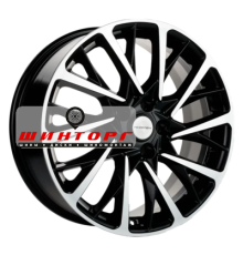 Khomen Wheels 7,5x18/5x108 ET45 D65,1 KHW1804 (DFM AX7/580/Evolute i-Pro) Black-FP