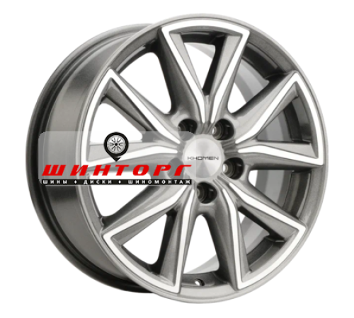 Купить диски Khomen Wheels 7x17/5x108 ET40 D54,1 KHW1706 (Jac/Москвич 3) Gray-FP от производителя Khomen Wheels в Казани