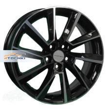 Khomen Wheels 6x16/5x100 ET40 D54,1 KHW1604 (Prius) Black-FP