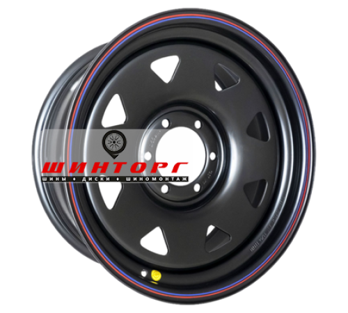 Купить диски Off-Road Wheels 7x17/6x139,7 ET30 D110 Тойота Ниссан (треуг. мелкий) Черный от производителя Off-Road Wheels в Казани