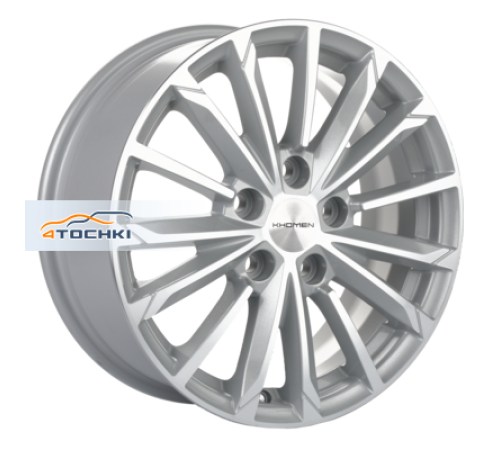 Купить диски Khomen Wheels 6,5x16/5x114,3 ET45 D67,1 KHW1611 (Huyndai/Mazda) F-Silver-FP от производителя Khomen Wheels в Казани