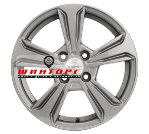 Купить диски Khomen Wheels 6x15/4x100 ET45 D54,1 KHW1502 (Solano) G-Silver от производителя Khomen Wheels в Казани