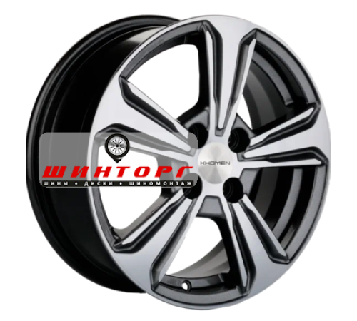 Купить диски Khomen Wheels 6x15/4x100 ET46 D54,1 KHW1502 (Rio/Solaris) G-Silver-FP от производителя Khomen Wheels в Казани