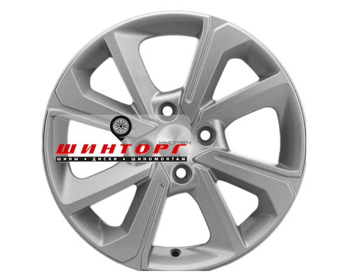 Купить диски Khomen Wheels 6x15/4x100 ET50 D60,1 KHW1501 (Vesta) F-Silver от производителя Khomen Wheels в Казани