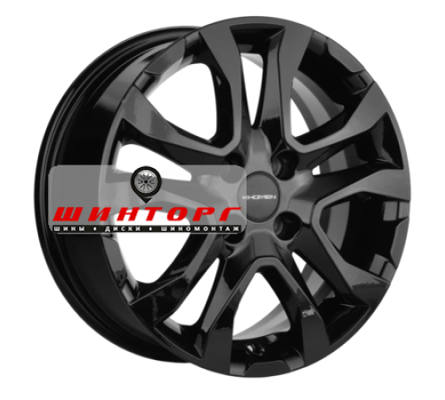 Купить диски Khomen Wheels 6x15/4x100 ET46 D54,1 KHW1503 (Rio/Solaris) Black от производителя Khomen Wheels в Казани