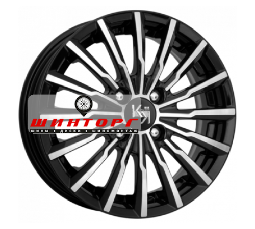 Купить диски K&K 7x17/4x100 ET43 D60,1 Акцент-оригинал (КС562) Алмаз черный от производителя K&K в Казани