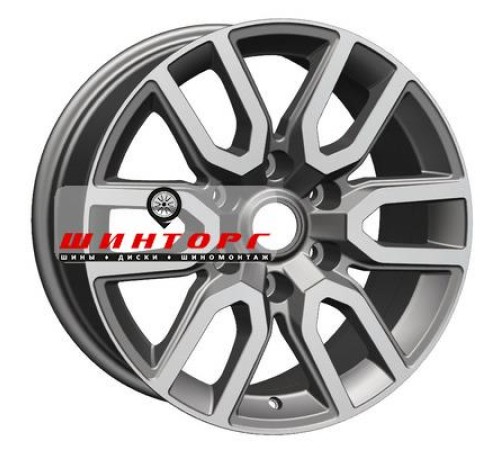 Купить диски Khomen Wheels 8x17/6x139,7 ET25 D106,1 KHW1723 (LC Prado/Lexus GX) Gray-FP от производителя Khomen Wheels в Казани