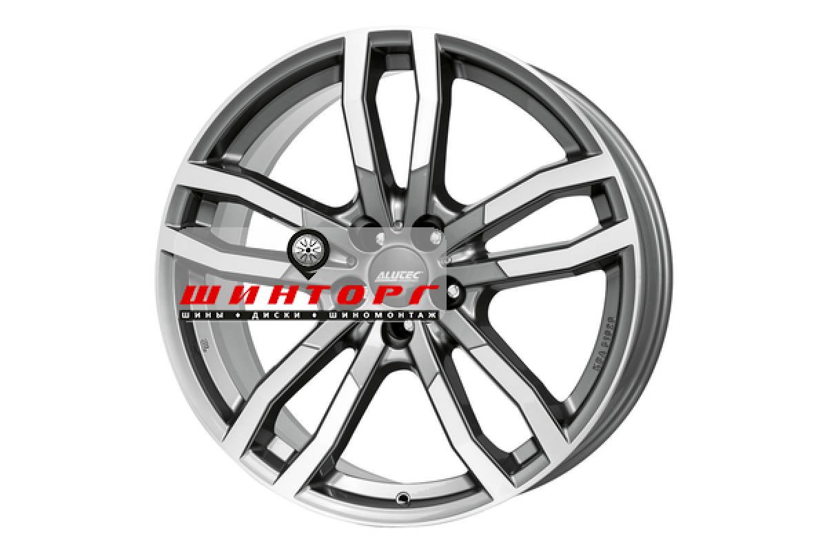 Недорогие диски Alutec 9,5x21/5x112 ET53 D66,5 DriveX Metal Grey Front  Polished от производителя Alutec в Казани