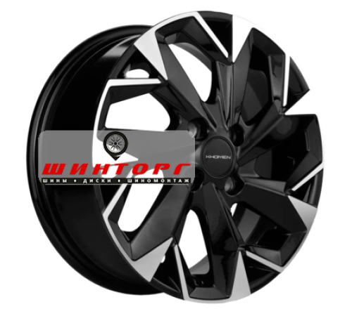 Купить диски Khomen Wheels 6x15/4x100 ET50 D60,1 KHW1508 (Vesta) Black-FP от производителя Khomen Wheels в Казани