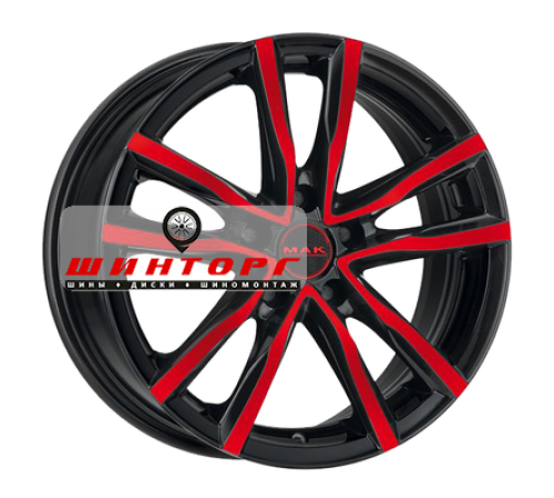 Купить диски MAK 6,5x16/5x112 ET45 D76 Milano Black Red Face от производителя MAK в Казани