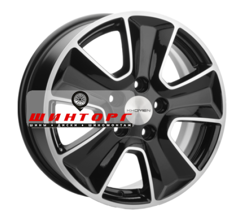 Купить диски Khomen Wheels 6,5x16/5x114,3 ET43 D67,1 KHW1601 (Huyndai/Kia) Black-FP от производителя Khomen Wheels в Казани
