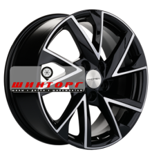 Khomen Wheels 7x17/5x108 ET43 D65,1 KHW1714 (DFM AX 7) Black-FP