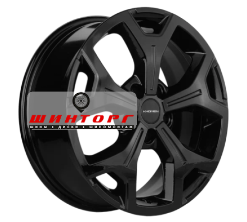 Купить диски Khomen Wheels 6,5x17/5x108 ET33 D60,1 KHW1710 (Chery Tiggo 7pro) Black от производителя Khomen Wheels в Казани