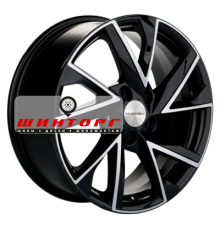 Khomen Wheels 7x17/5x108 ET40 D54,1 KHW1714 (Jac/Москвич 3) Black-FP