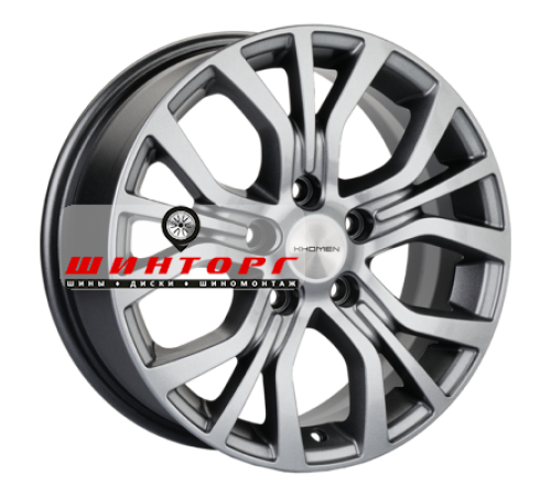 Купить диски Khomen Wheels 6,5x16/5x114,3 ET45 D67,1 KHW1608 (Huyndai/Mazda) G-Silver от производителя Khomen Wheels в Казани