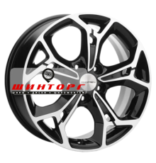 Khomen Wheels 7x17/5x108 ET43 D65,1 KHW1702 (DFM AX 7) Black-FP