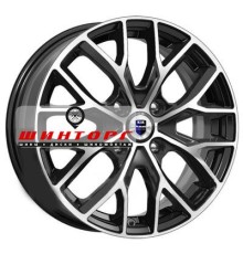 K&K 6x16/4x100 ET50 D60,1 Лилиом-оригинал (КС891) Алмаз черный