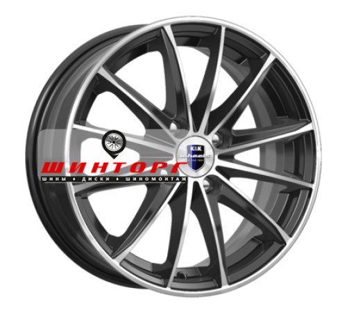 Купить диски K&K 6x15/4x100 ET40 D67,1 Пойнт Бланк (KC884) Алмаз черный SK от производителя K&K в Казани