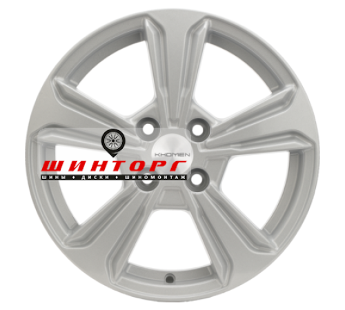 Купить диски Khomen Wheels 6x15/4x100 ET46 D54,1 KHW1502 (Rio/Solaris) F-Silver от производителя Khomen Wheels в Казани
