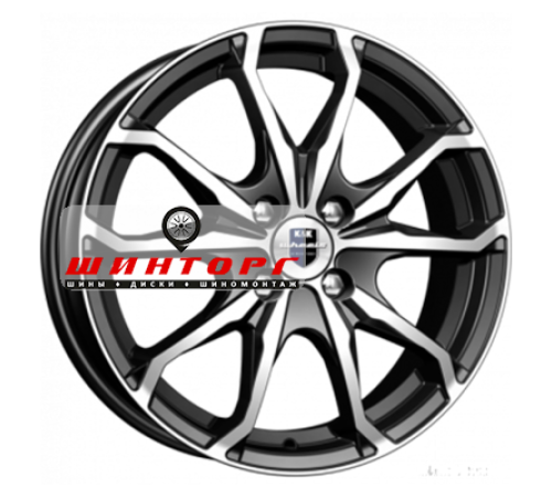 Купить диски K&K 6x16/4x100 ET52 D54,1 Brent-оригинал (КС733) Алмаз черный от производителя K&K в Казани