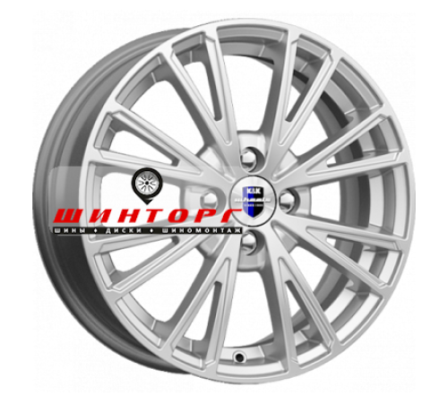 Купить диски K&K 6x15/4x100 ET40 D67,1 Меандр (КС888) Сильвер SK от производителя K&K в Казани