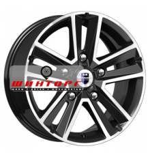 K&K 6,5x16/5x139,7 ET40 D98 Арена (КС864) Алмаз черный SK